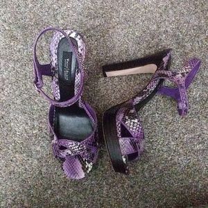White house black market healed open toe sandals.